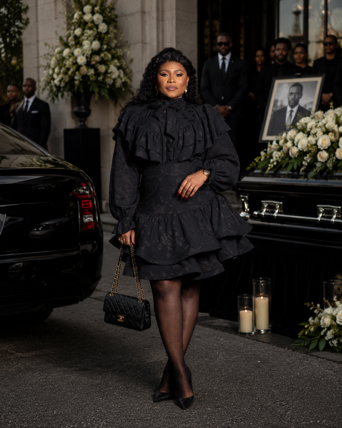 Black Opulence Skirt Set