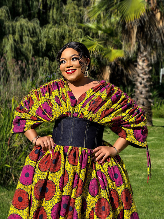 Golden Empress Bloom Dress