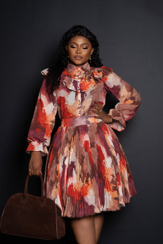 The First Lady Pleated Skirt Set