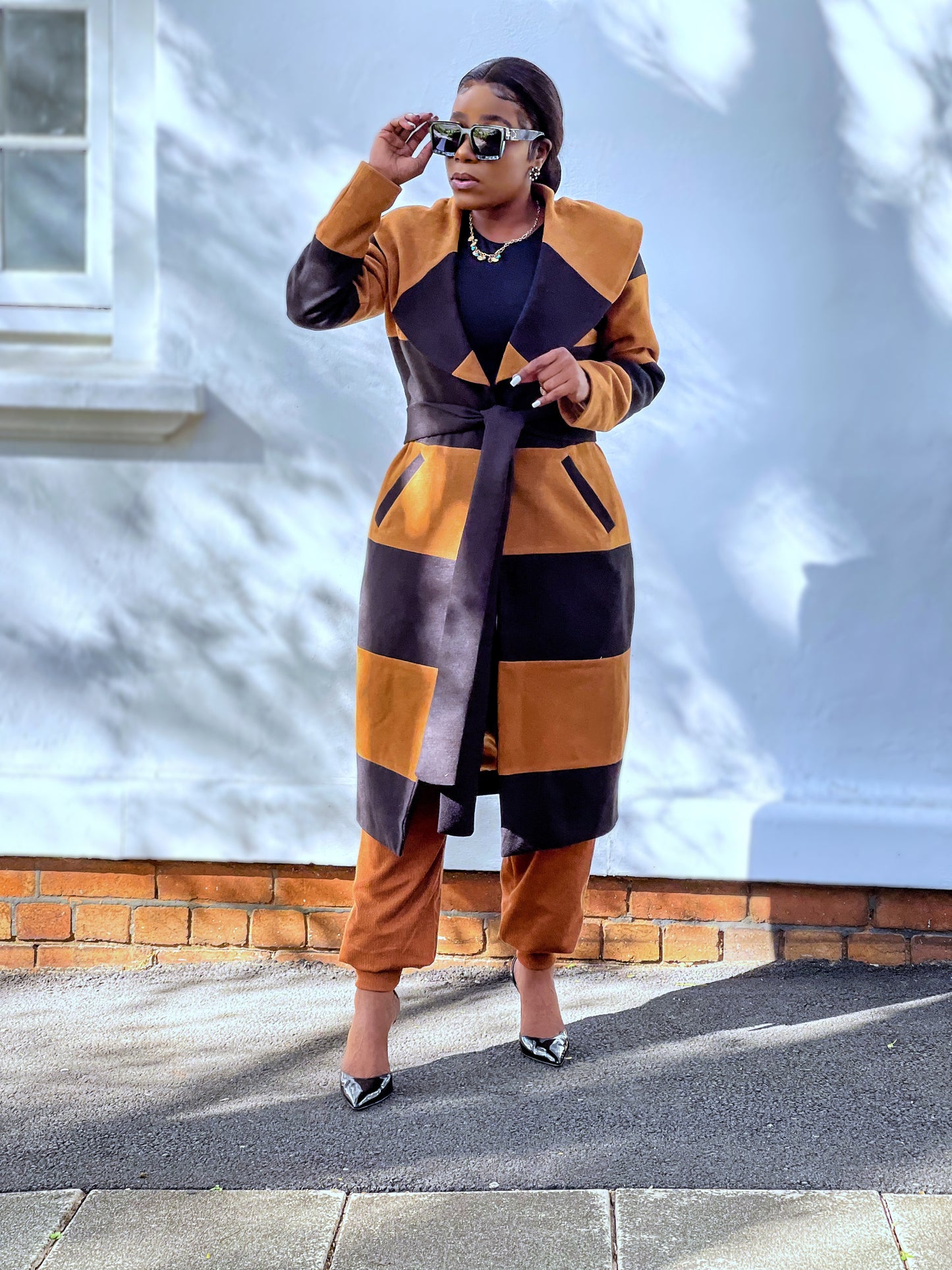 Camel & Black Coat