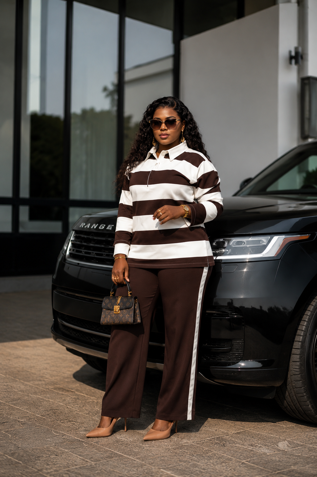 The Elite Mocha Golf Shirt Set