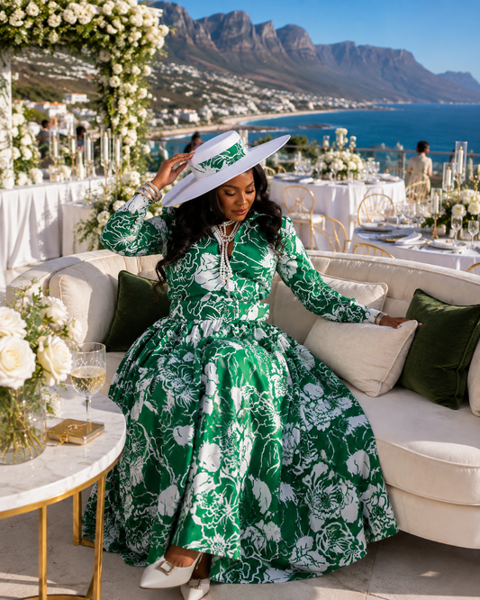 The Garden Party Mid Calf Maxi Dress