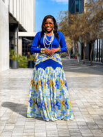 The Royal Azure Elegance Dress