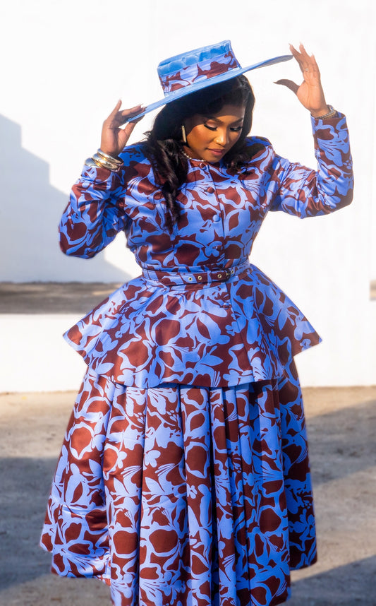 The Women Of Grace Peplum Set