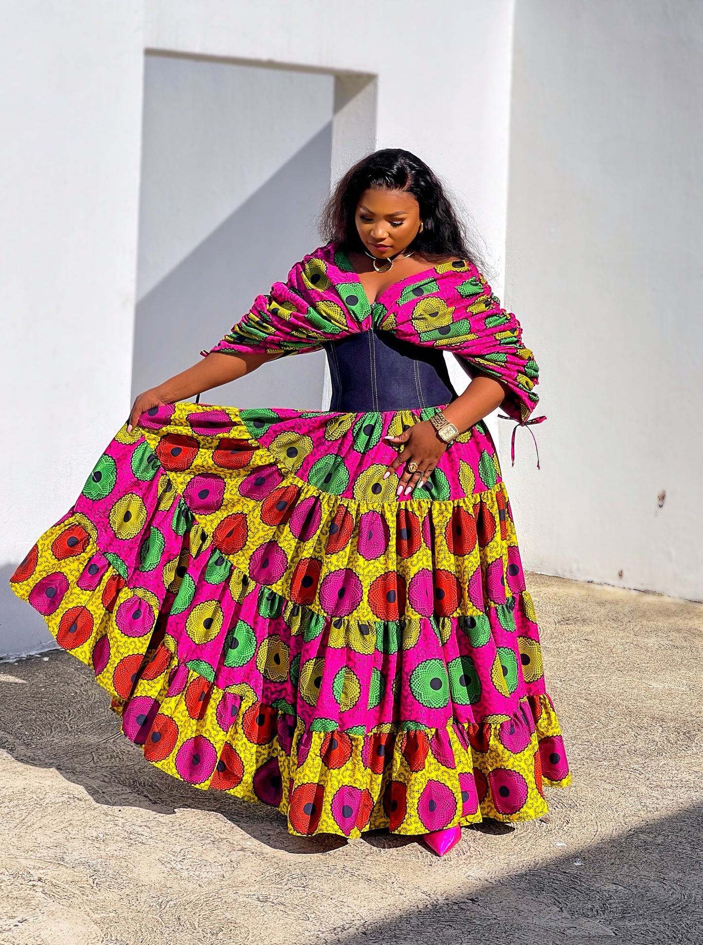 The Matriarch Royal Maxi Dress