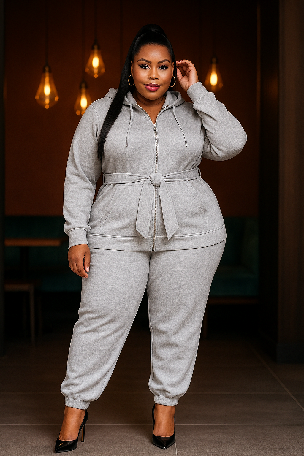 Grey Tracksuit Set