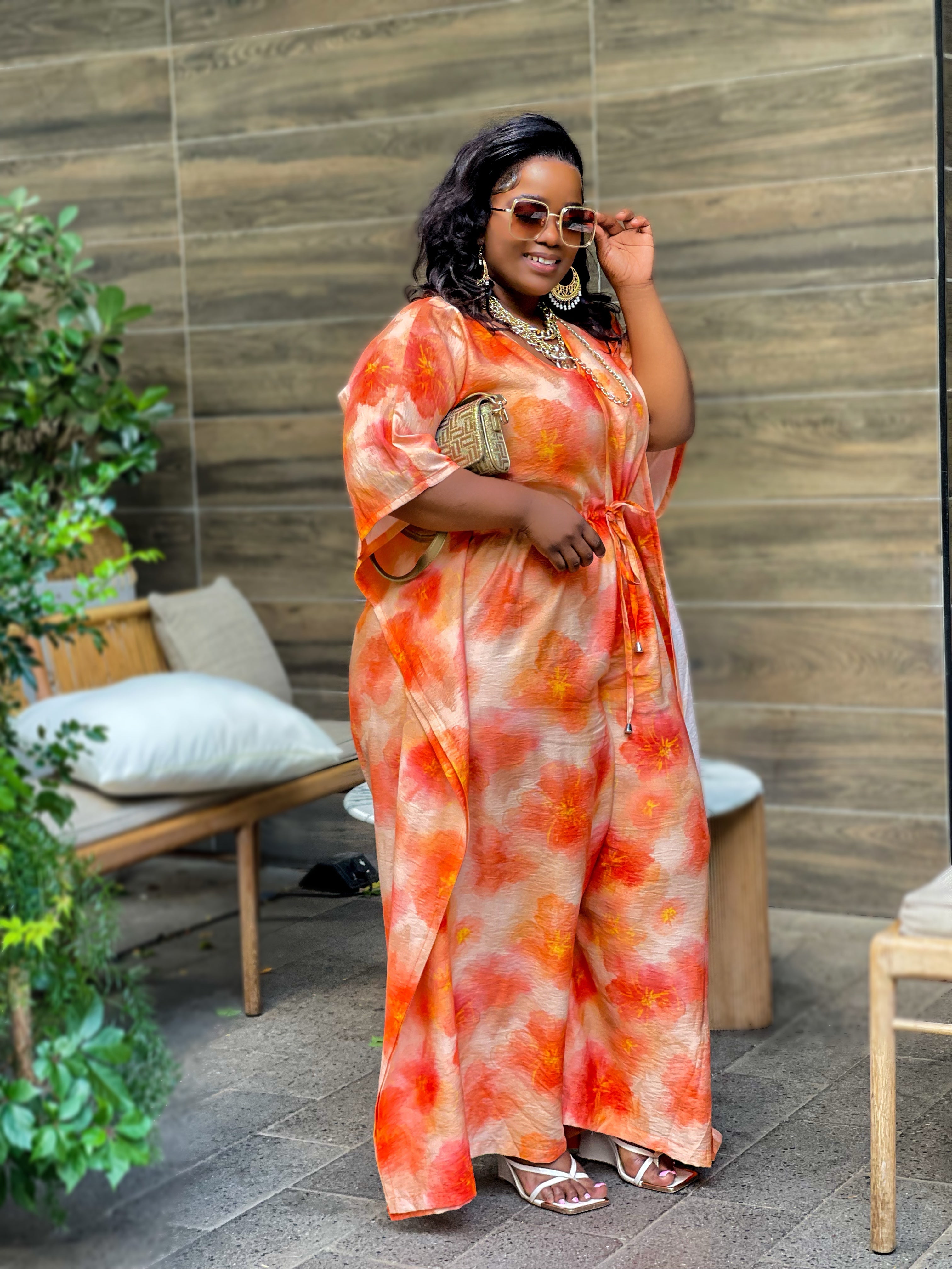 Vacation Peach Jumpsuit