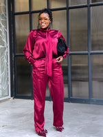 Burgundy Pants Set