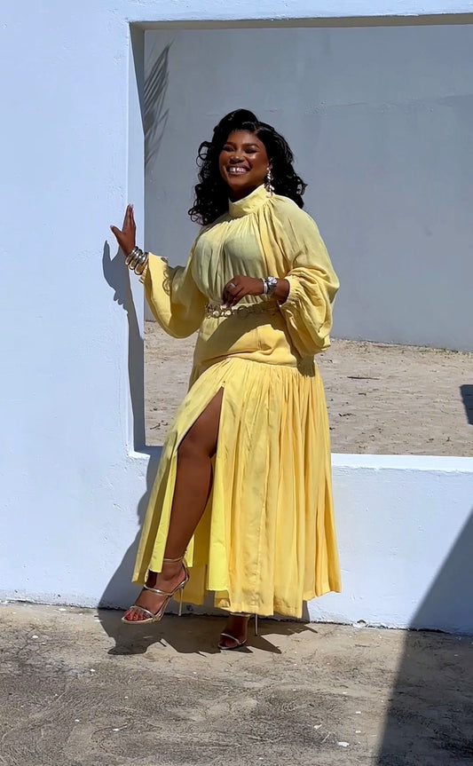 Butter Yellow Serenity Skirt Set