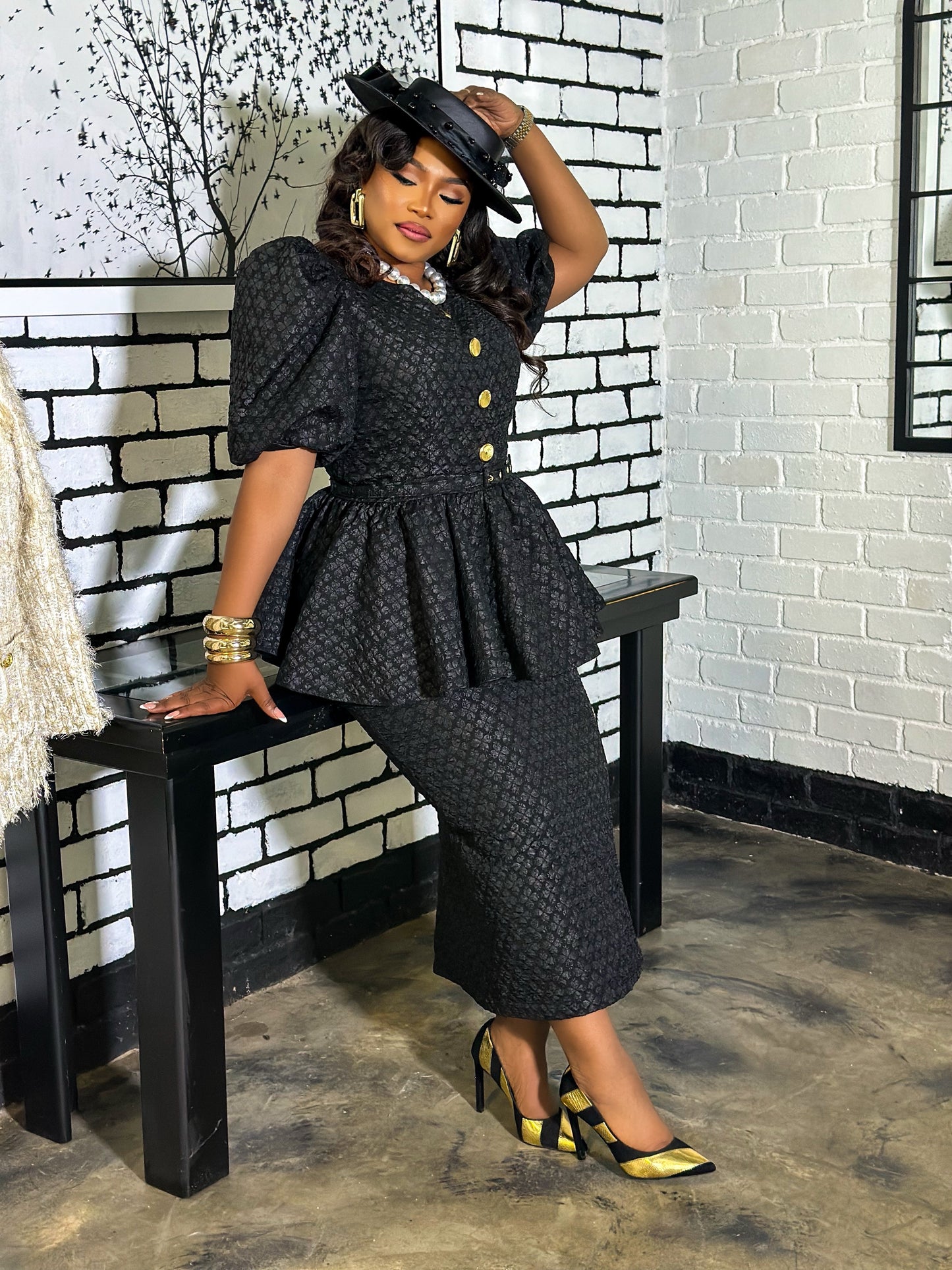 The Harrington Peplum Skirt Set