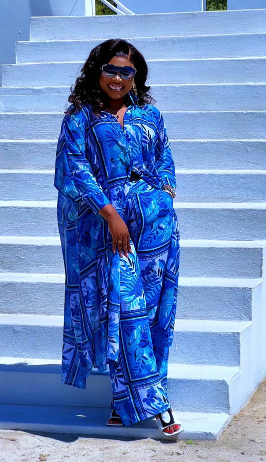 Royalty Holiday Pants & Shirt Dress Set
