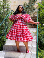 The Yuletide Grandeur Maxi Dress Knee Lenght