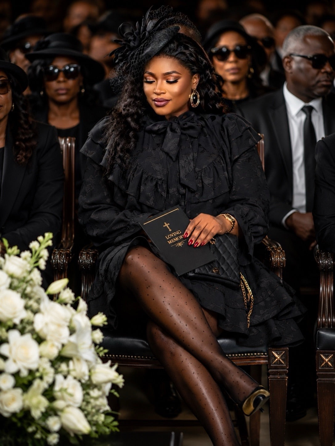 Black Opulence Skirt Set