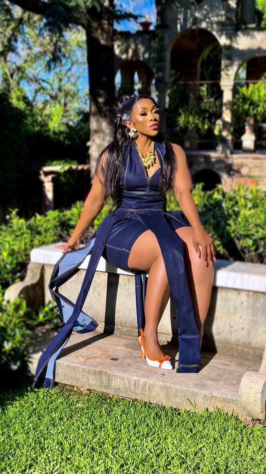 Midnight Monarch Denim Ensemble