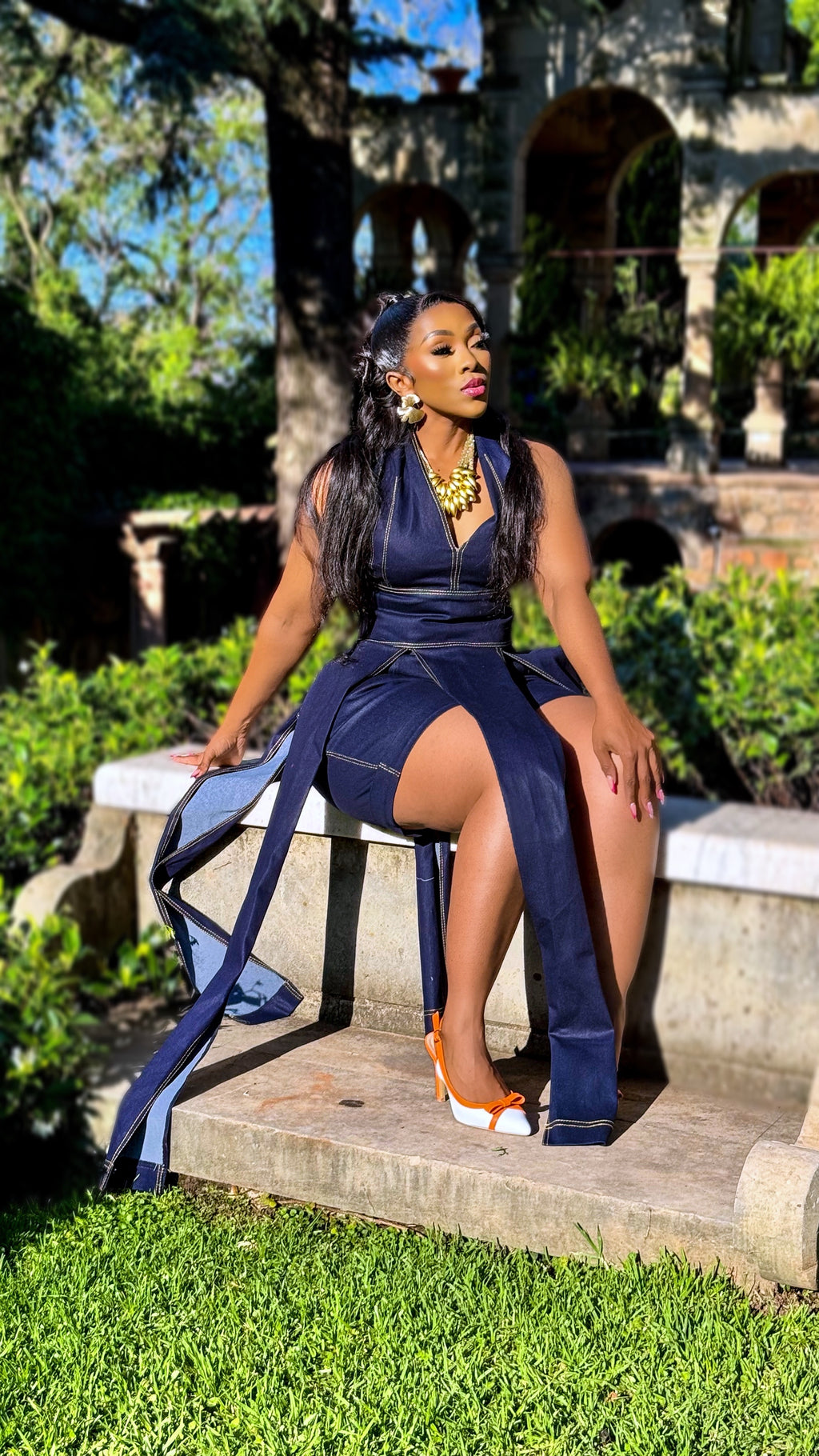 Midnight Monarch Denim Ensemble