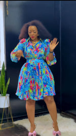 Multicolored Chiffon Skirt Set