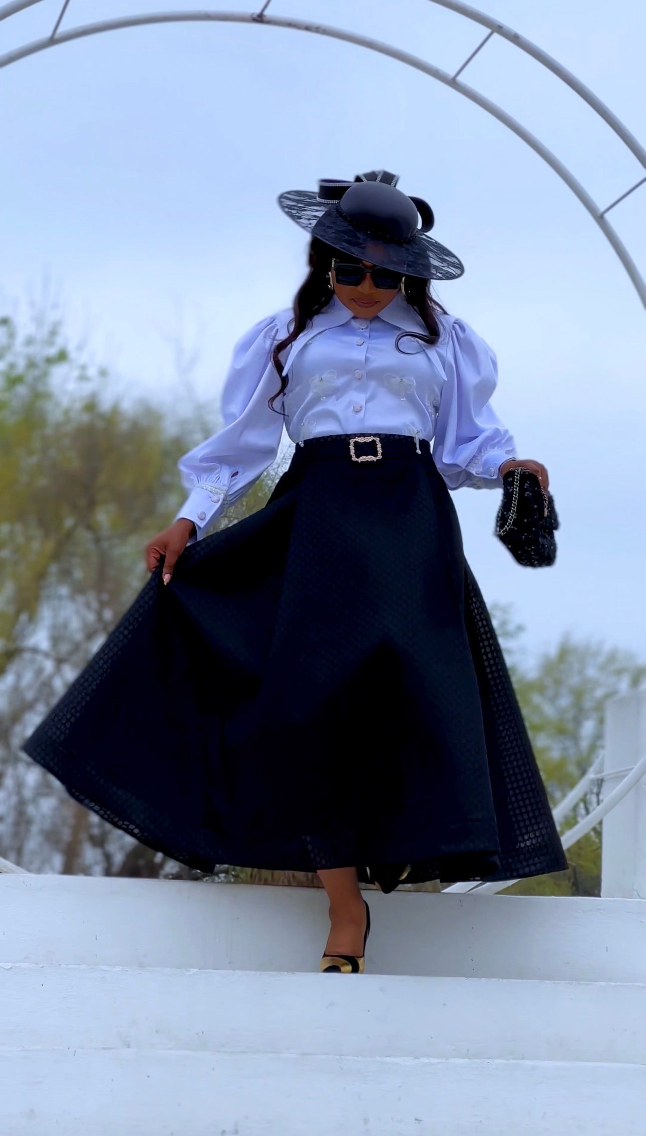 The Black Occasion Skirt Set