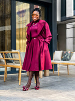 Burgundy Winter Skirt Set