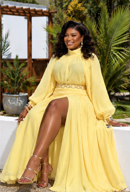 Butter Yellow Serenity Skirt Set