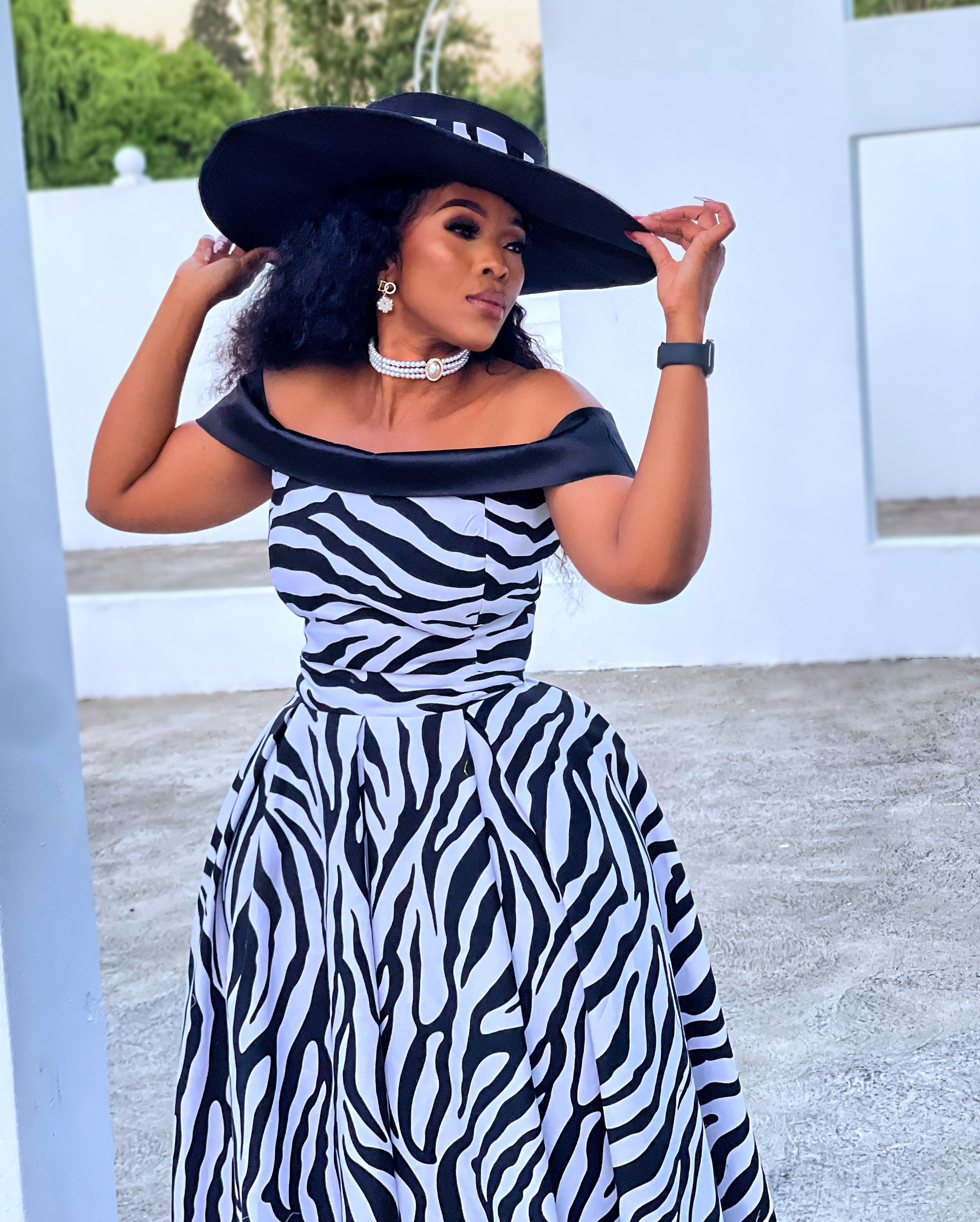 The Midnight Serenade Off Shoulder Maxi Dress