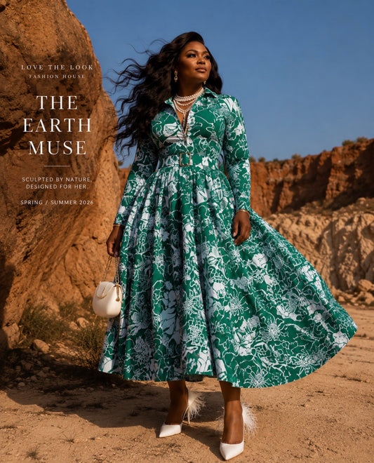 The Garden Party Mid Calf Maxi Dress