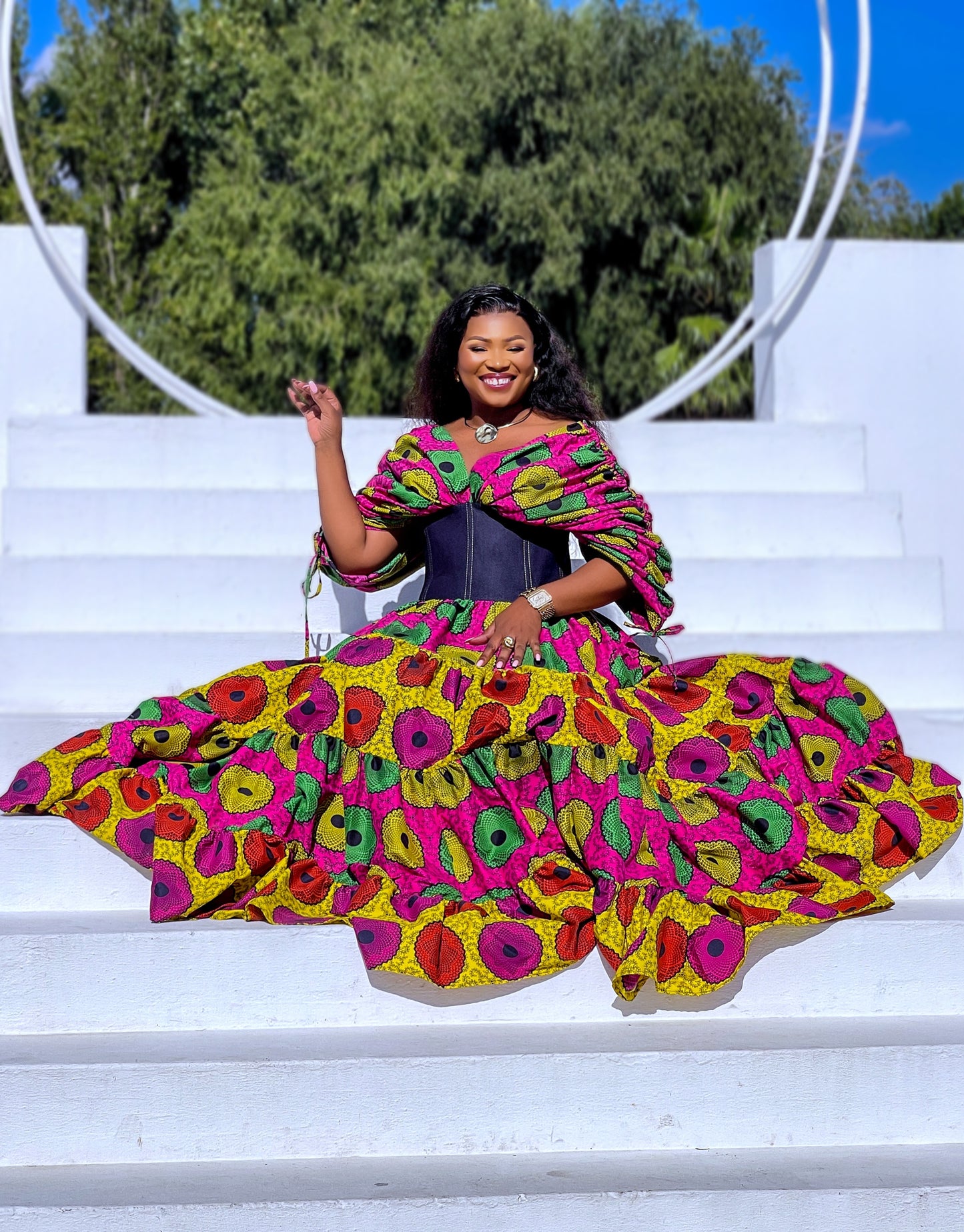 The Matriarch Royal Maxi Dress