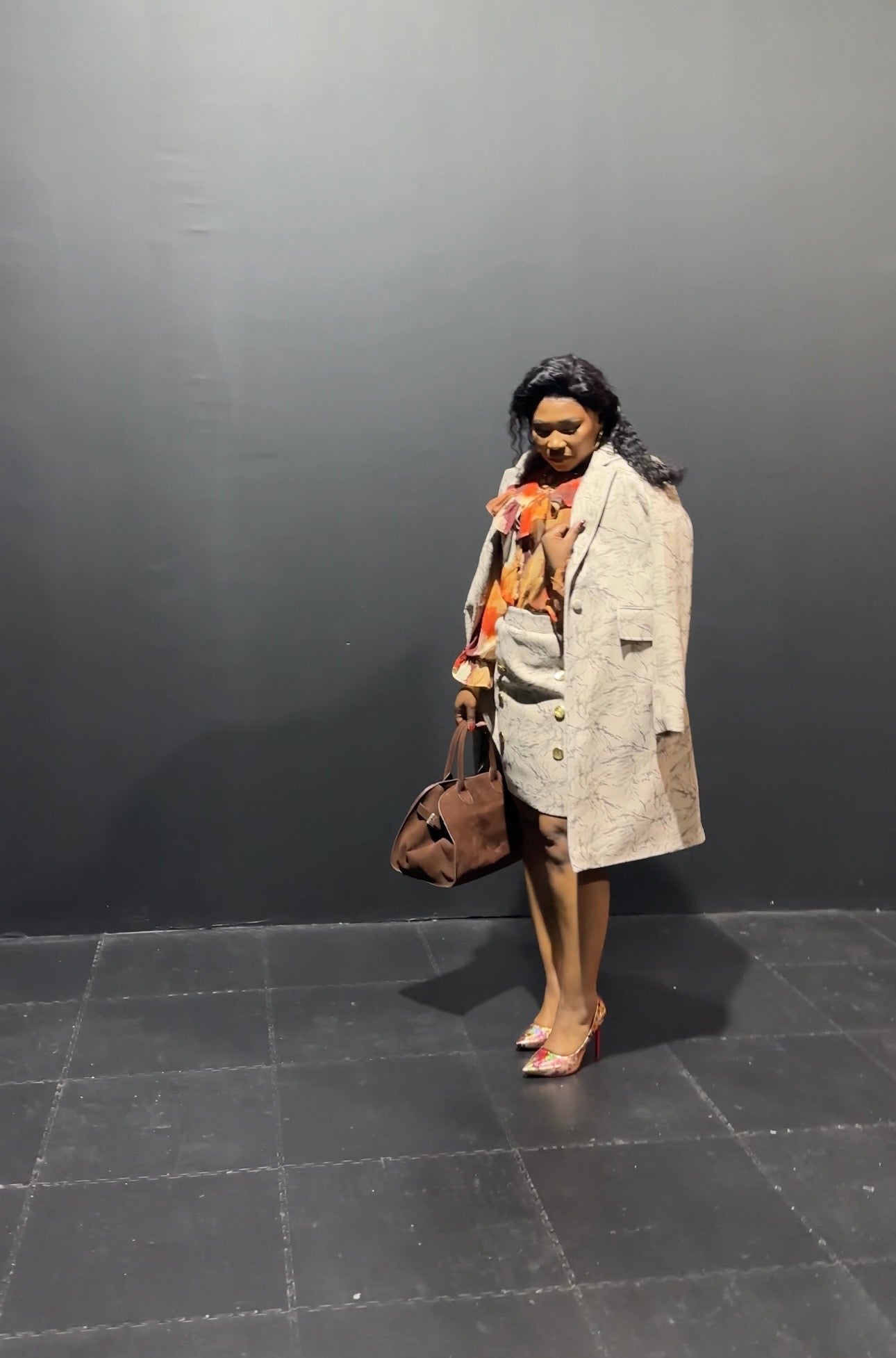 The Marble Majesty Skirt & Coat Set