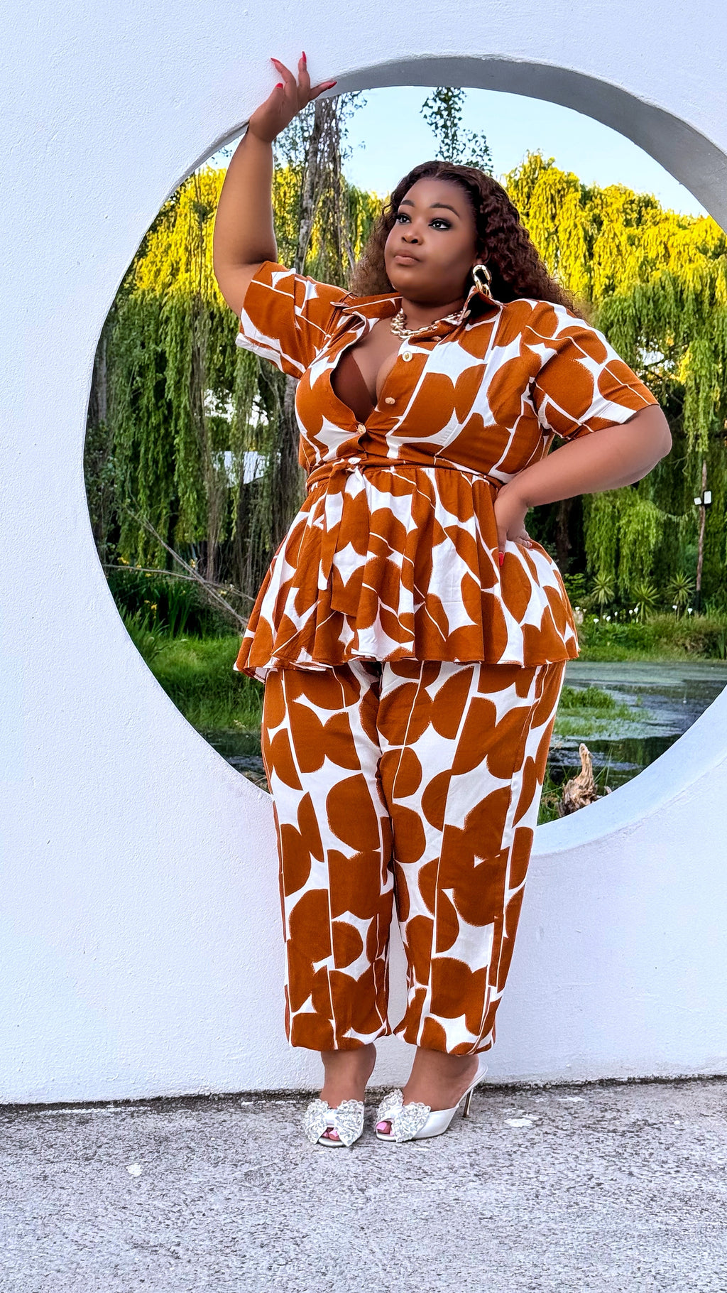 Amber Essence Balloon Pants Set