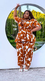 Amber Essence Balloon Pants Set