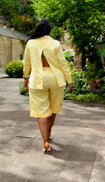 Golden Bermuda Shorts Set