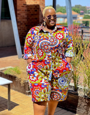 Cindy Multicolored Shorts Set