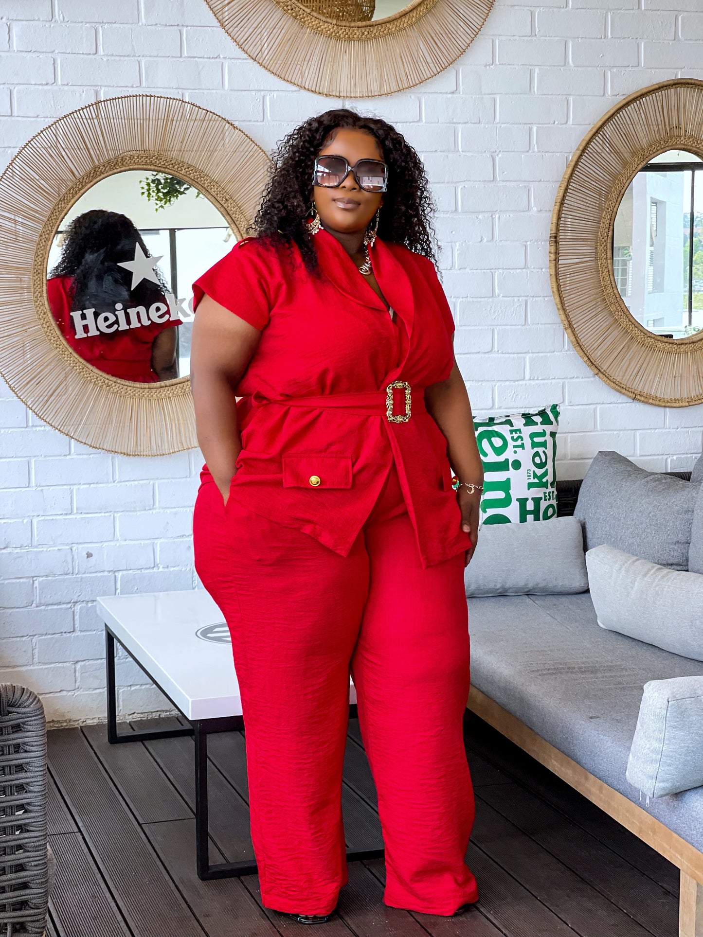 Red Fairy Linen Set