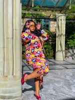 Festive Flame Ikat Set