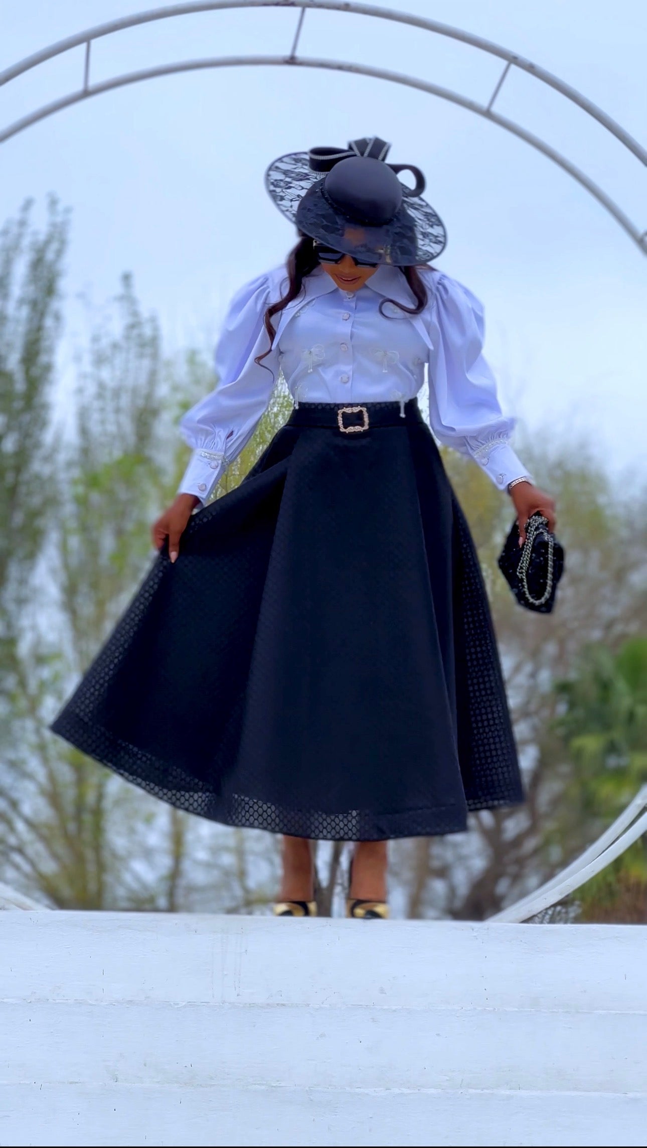 The Black Occasion Skirt Set