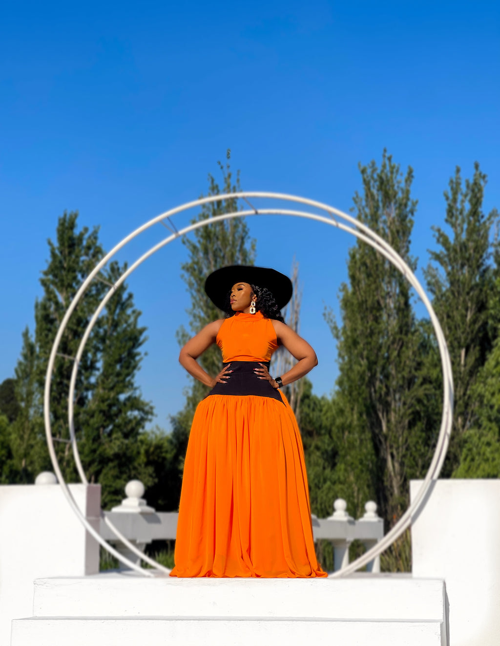 Royalty Tangerine Maxi Dress