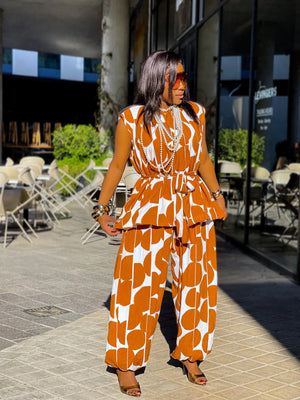 Amber Essence Balloon Pants Set