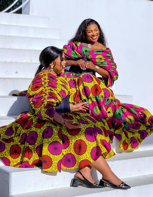 Golden Empress Bloom Dress