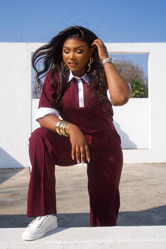 The First Class Pinstripe Co-Ord