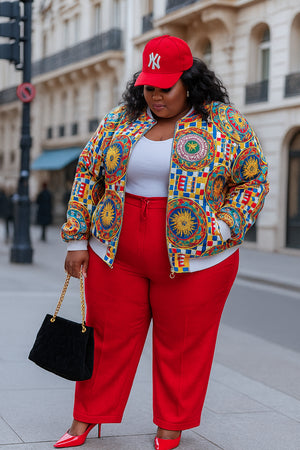 Jockey Print Bomber Jacket