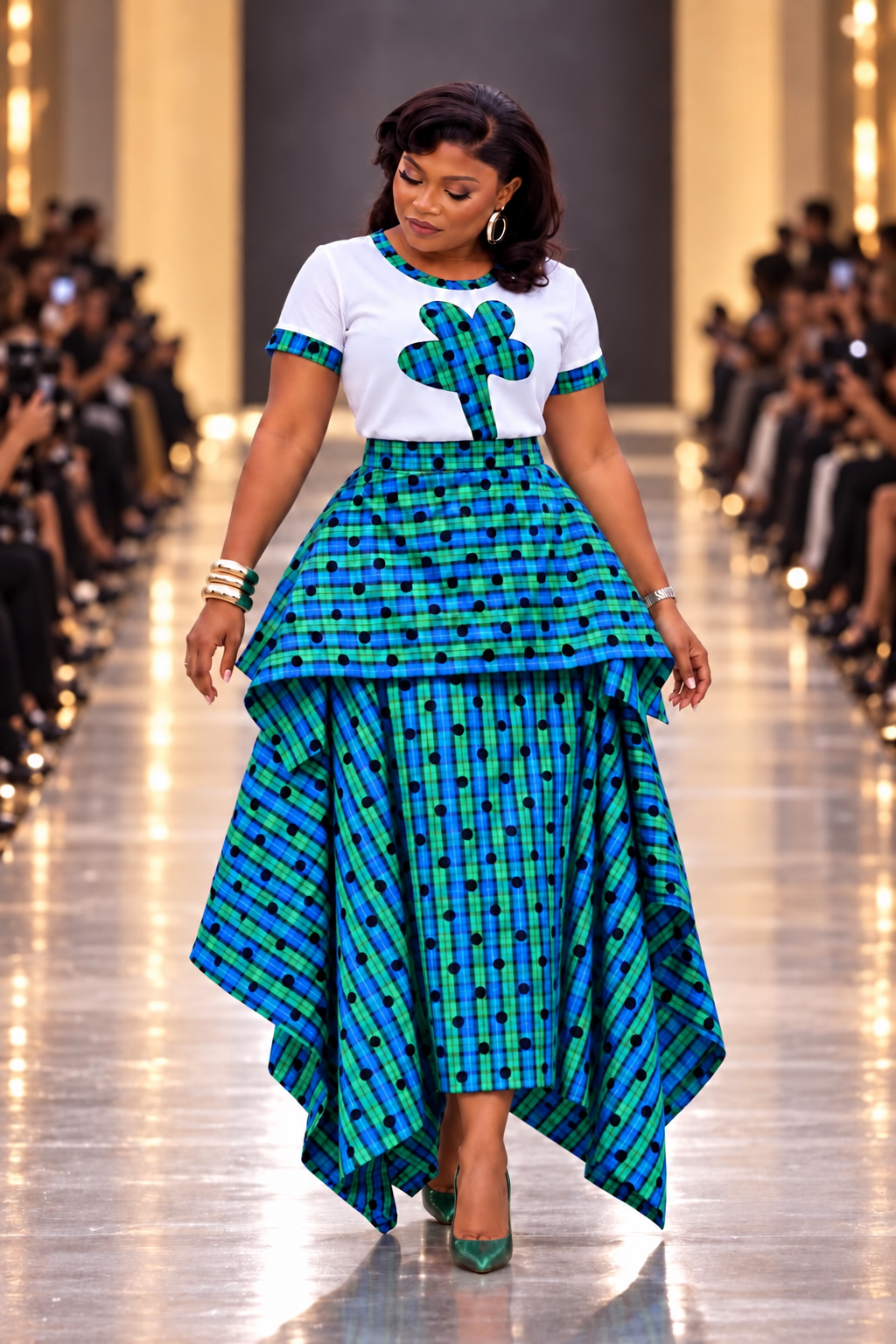 The Royal Tartan Bloom Maxi Skirt & Matching Tank Top