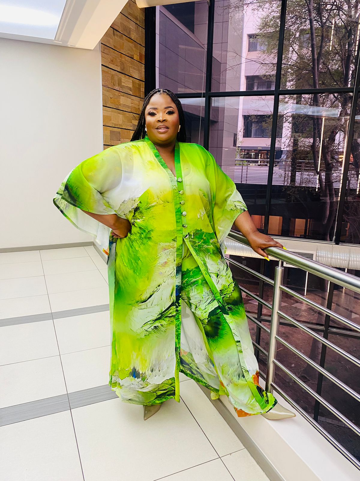 Andy Lime Kimono Set